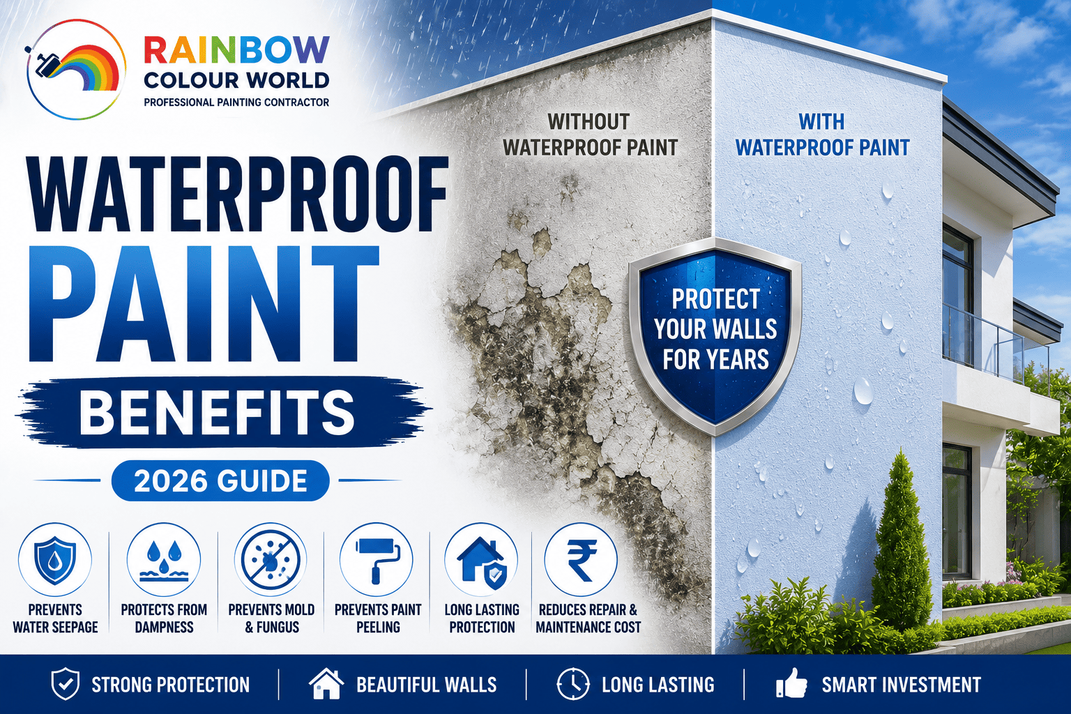 Waterproof Paint Benefits: Why Every Home Needs Waterproof Wall Protection