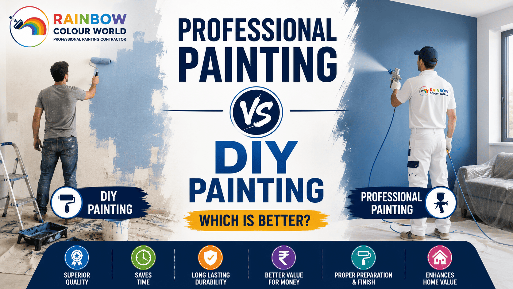 Professional Painting vs DIY Painting: Which Option Is Better for Your Home?